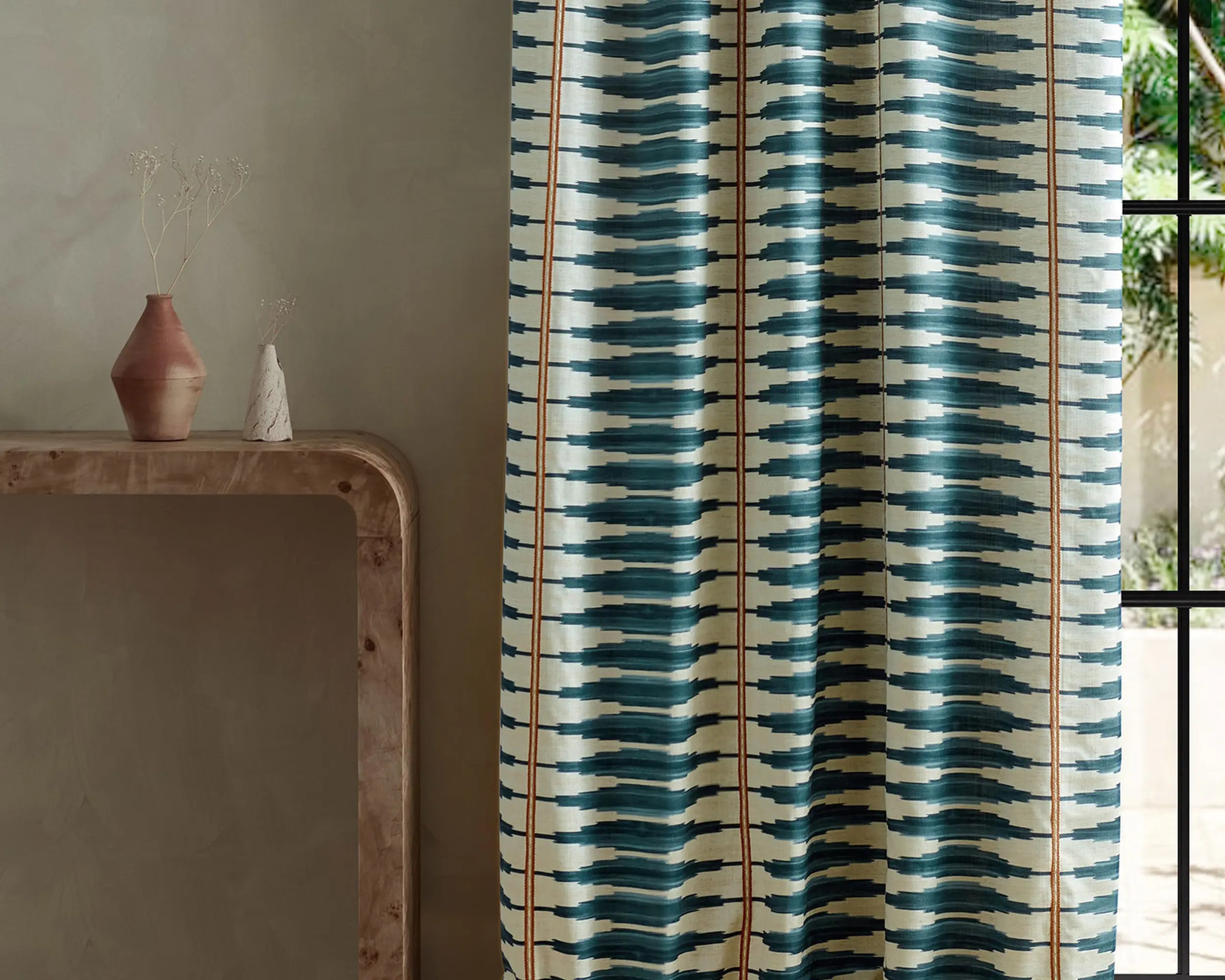 Harlequin stof Cintilla Denim/Rust HFUF134852