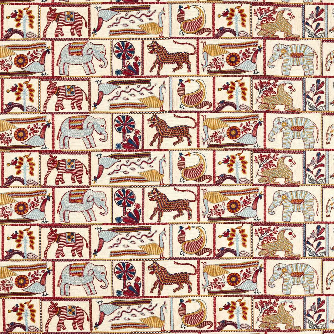 Harlequin stof Kantha Indigo/Maroon HFUF134779