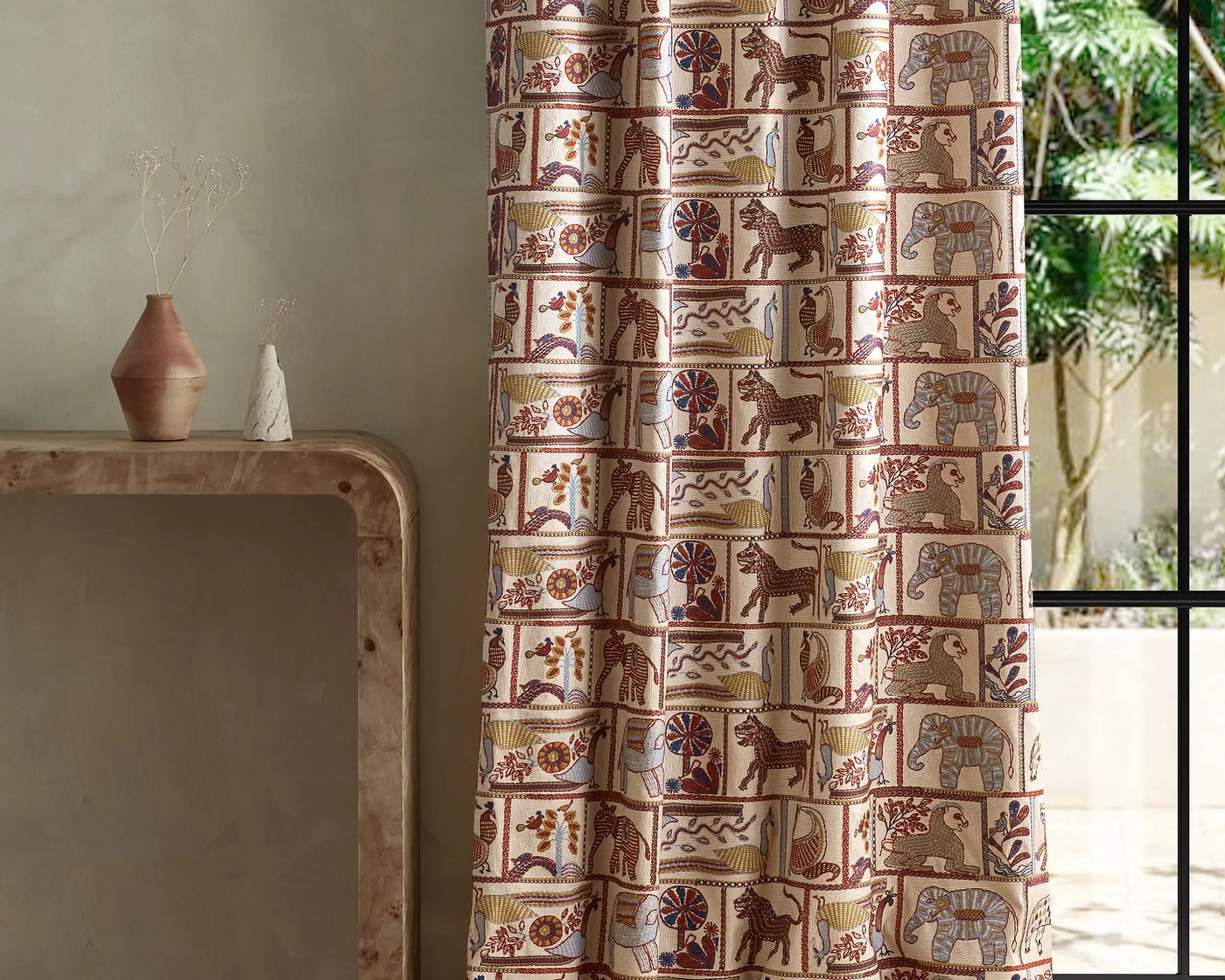 Harlequin stof Kantha Indigo/Maroon HFUF134779