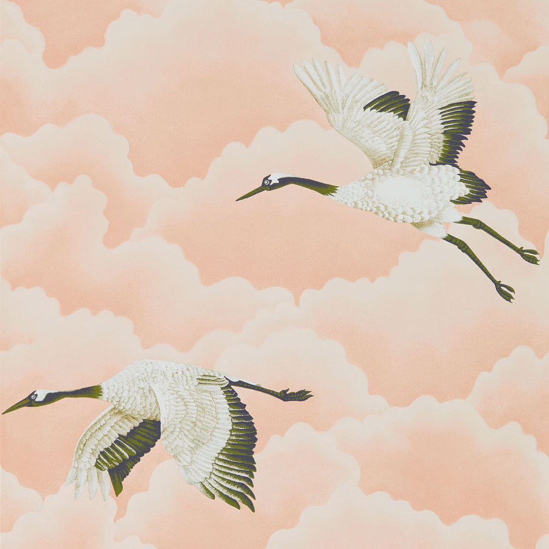 Harlequin behang Cranes in Flight Blush 111232