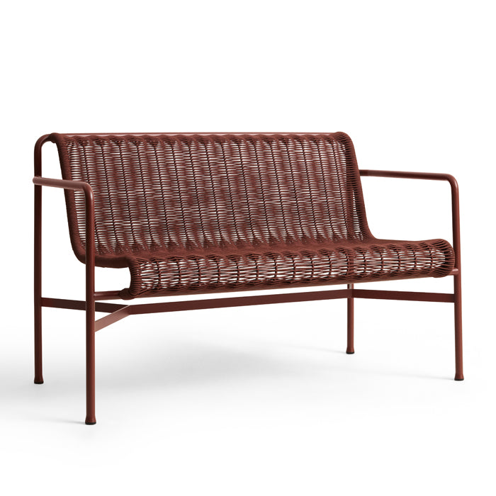 Hay Palissade Cord eetbank outdoor in de kleur Iron Red