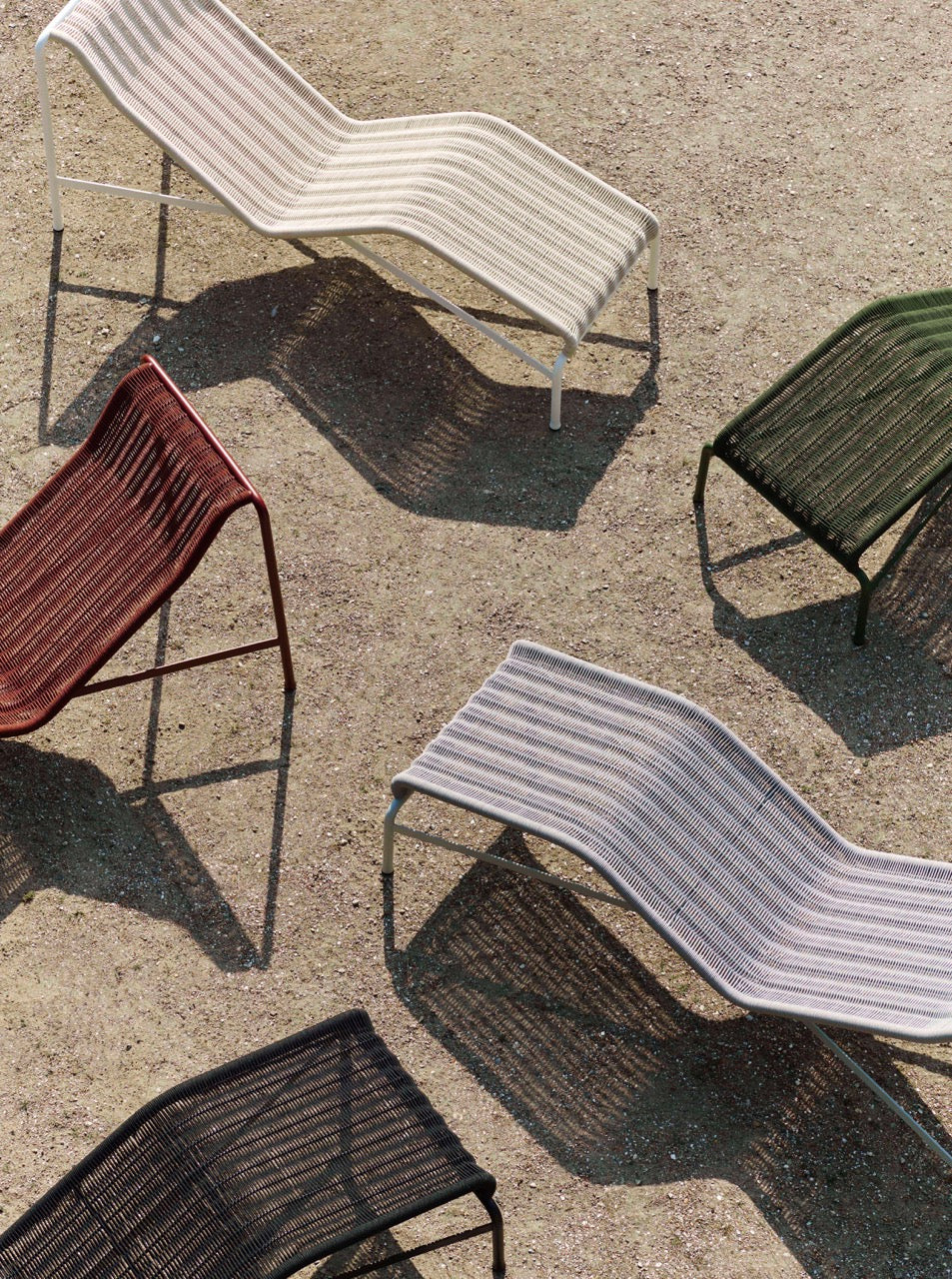 Hay Palissade Cord Chaise Longue kleuren