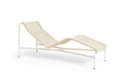 Hay Palissade Cord Chaise Longue in de kleur Cream White 