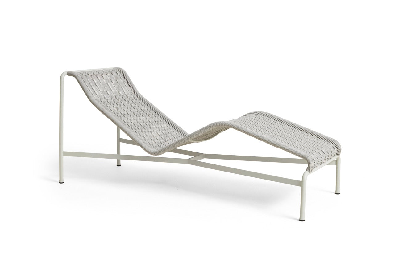 Hay Palissade Cord Chaise Longue in de kleur Sky Grey 
