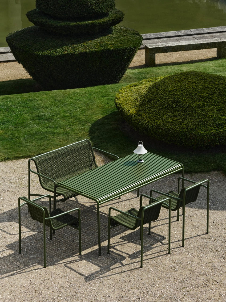 Hay Palissade Cord stoel in de kleur Olive sfeerafbeelding 