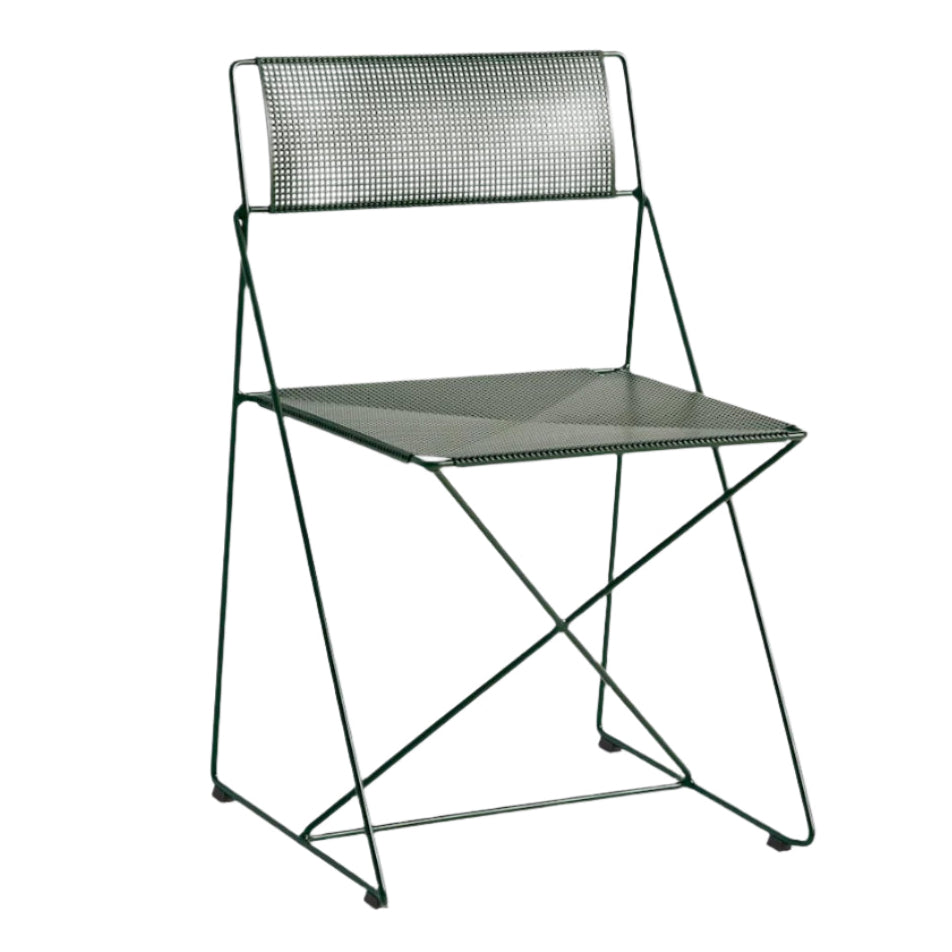 Hay X-Line chair Autumn Green met gepoedercoat stalen zitting en onderstel