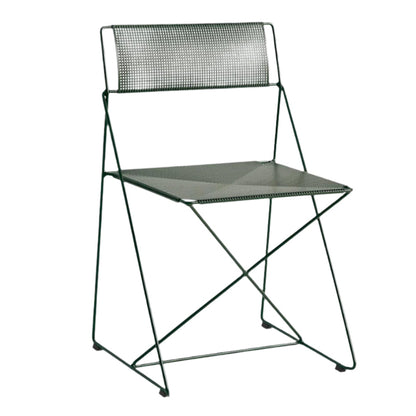 Hay X-Line chair Autumn Green met gepoedercoat stalen zitting en onderstel 