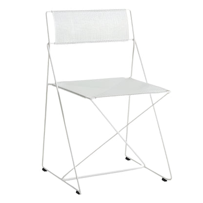 Hay X-Line chair Chalk White gepoedercoat stalen zitting en onderstel 