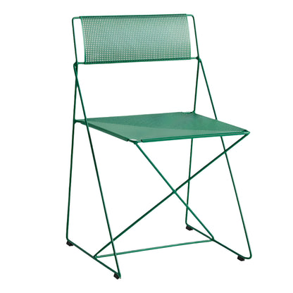 Hay X-Line chair Leek Green gepoedercoat stalen zitting en onderstel 