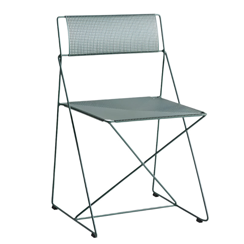 Hay X-Line chair Moss gepoedercoat stalen zitting en onderstel 