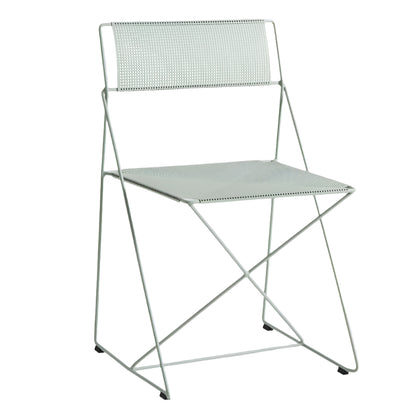 Hay X-Line chair Pale Linden gepoedercoat stalen zitting en onderstel 