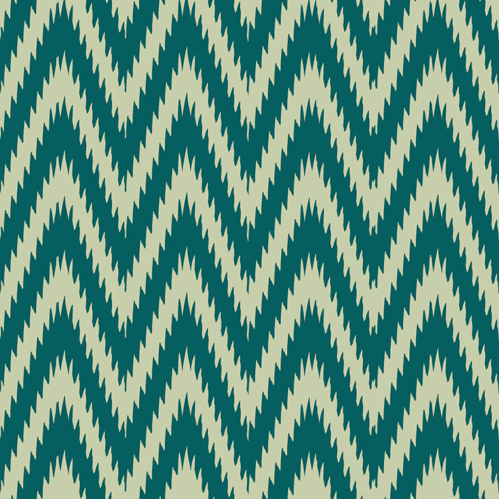 Ivy House behang Chevron Teal IHW0009