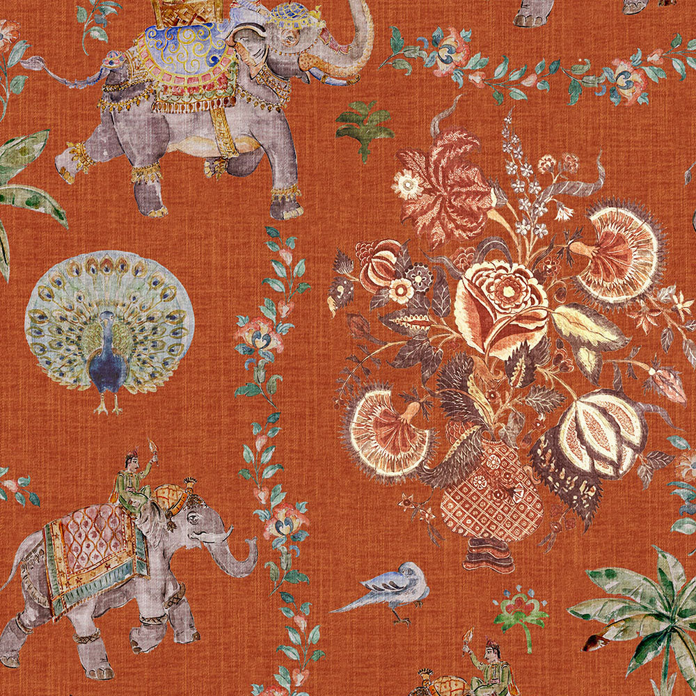 Ivy House behang Jaipur Orange IHW0022