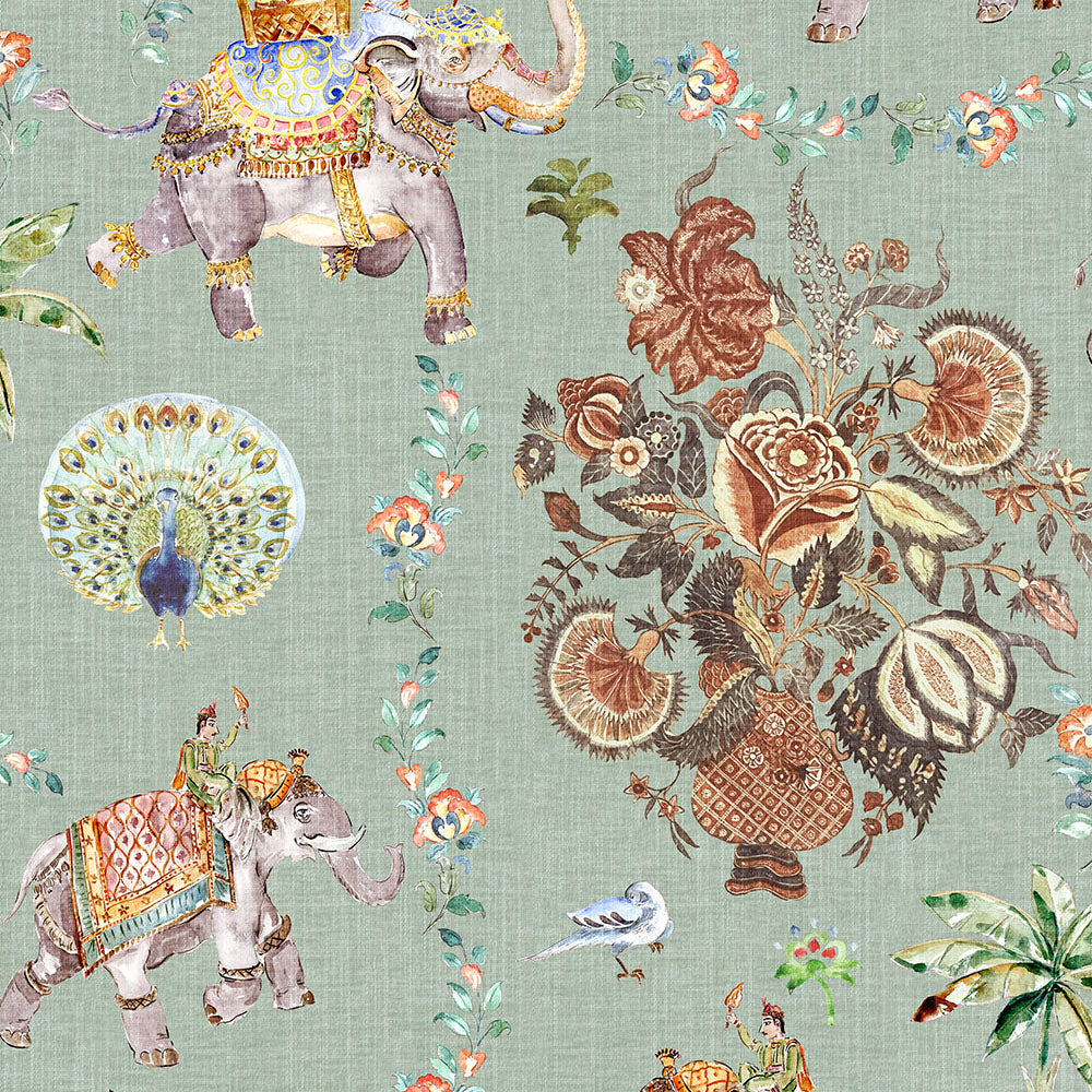 Ivy House behang Jaipur Blue IHW0028