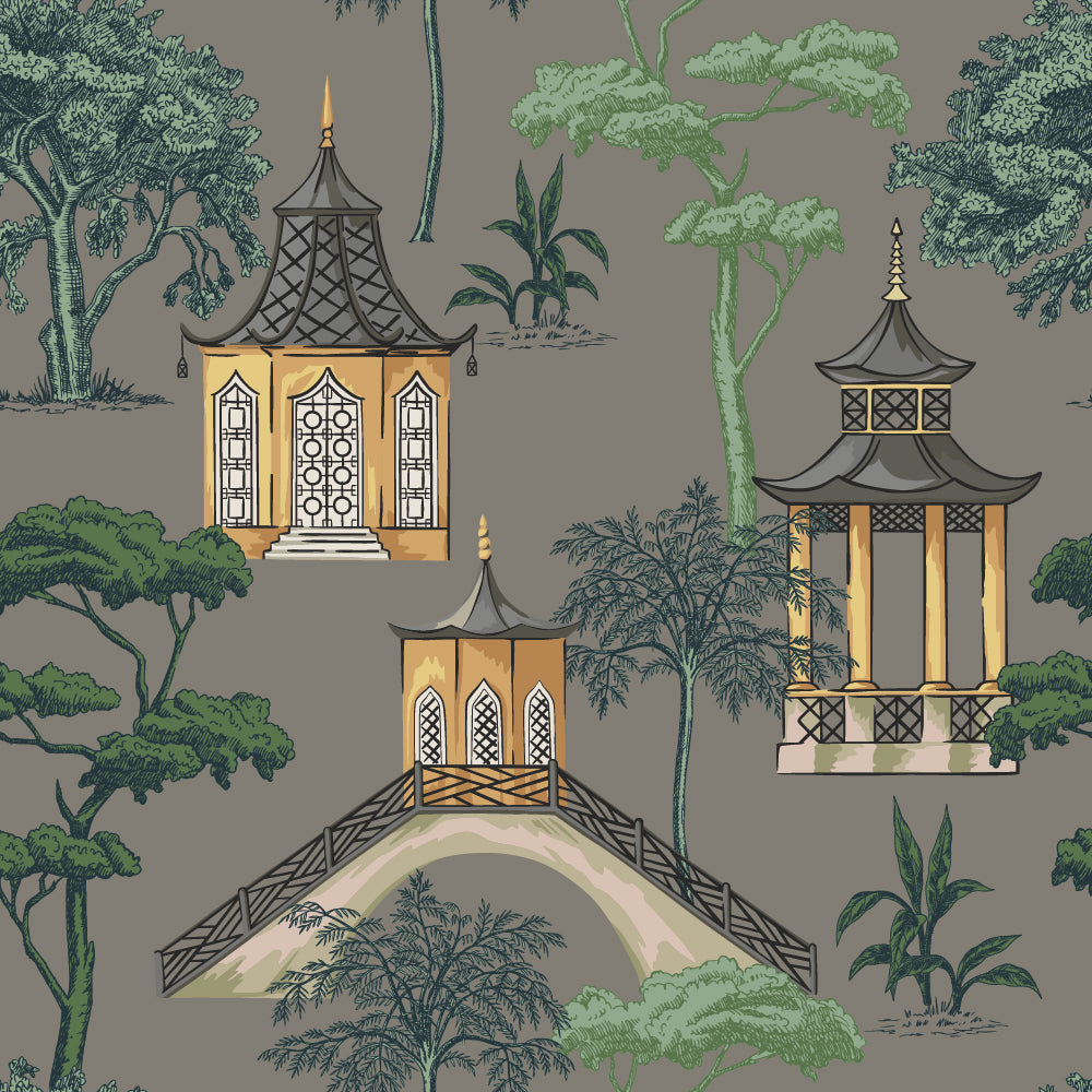 Ivy House behang Pagoda Grey IHW0038