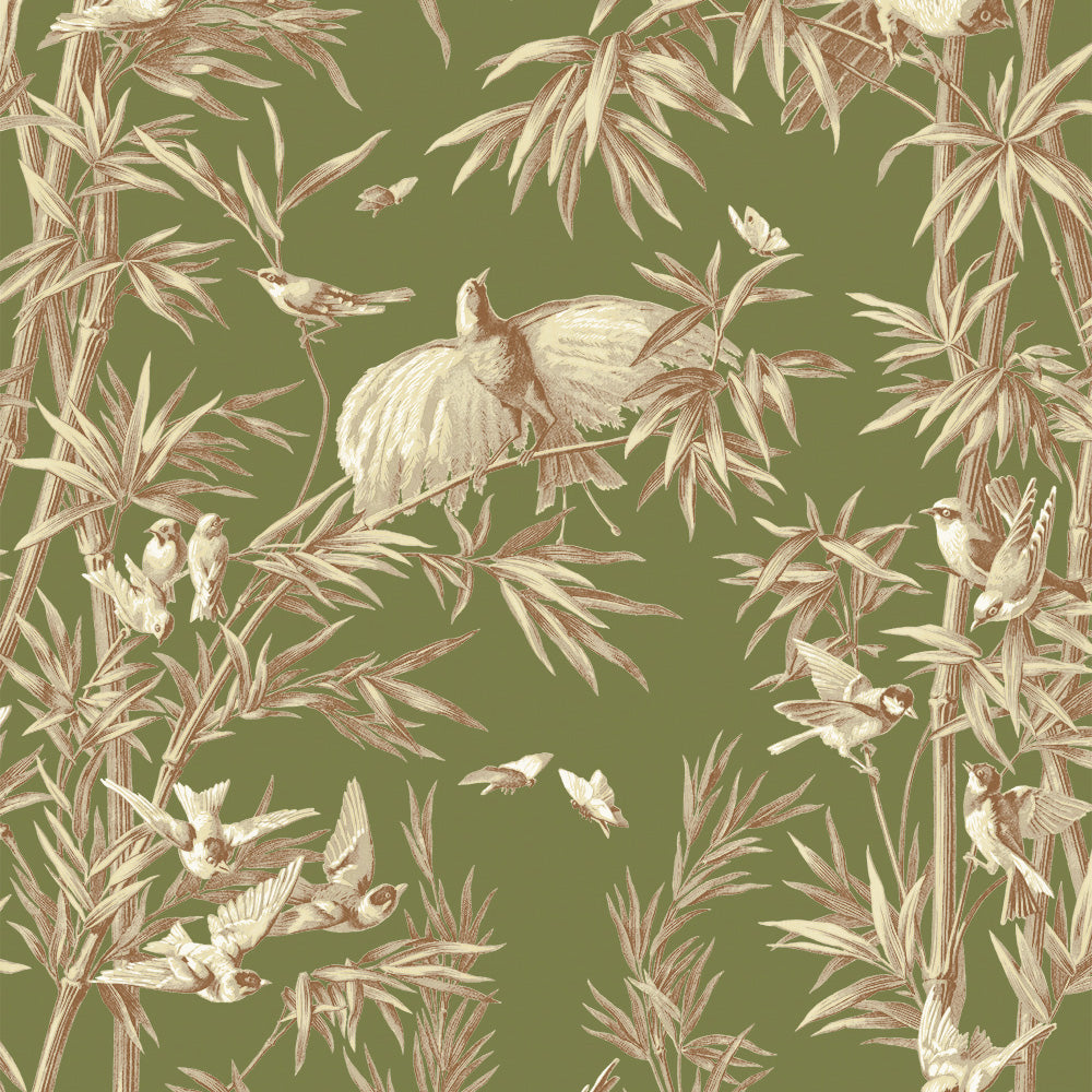 Ivy House behang Ludaix Toile Olive IHW0061