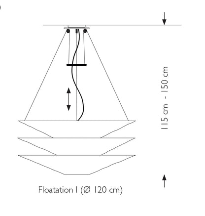 Ingo Maurer Floatation hanglamp