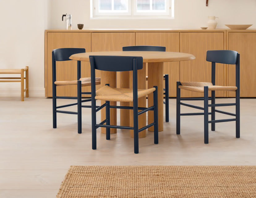 Fredericia J39 Mogensen chair Indigo Blue