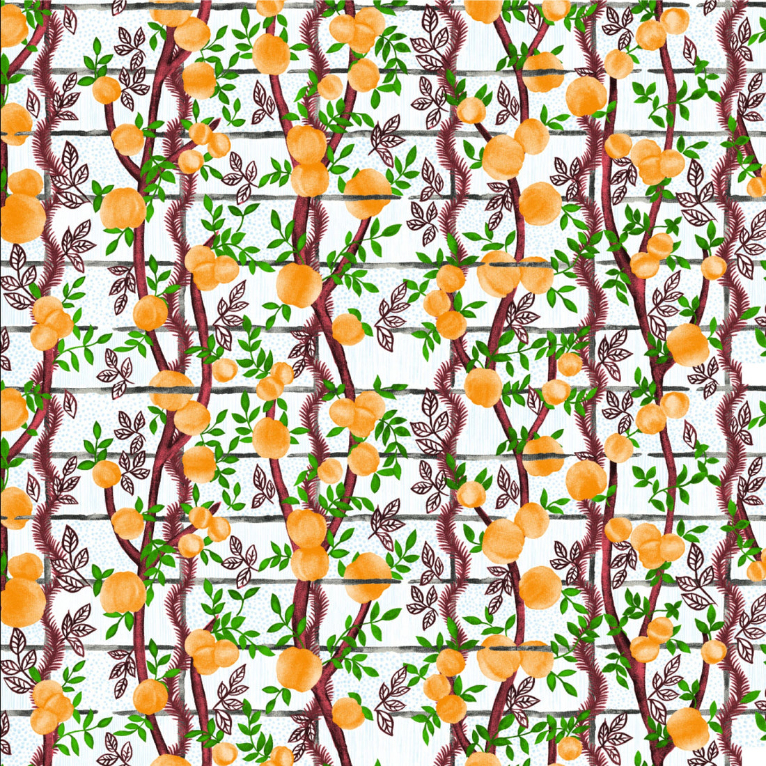 Jim Thompson behang Garden Party Orangerie JT021077002