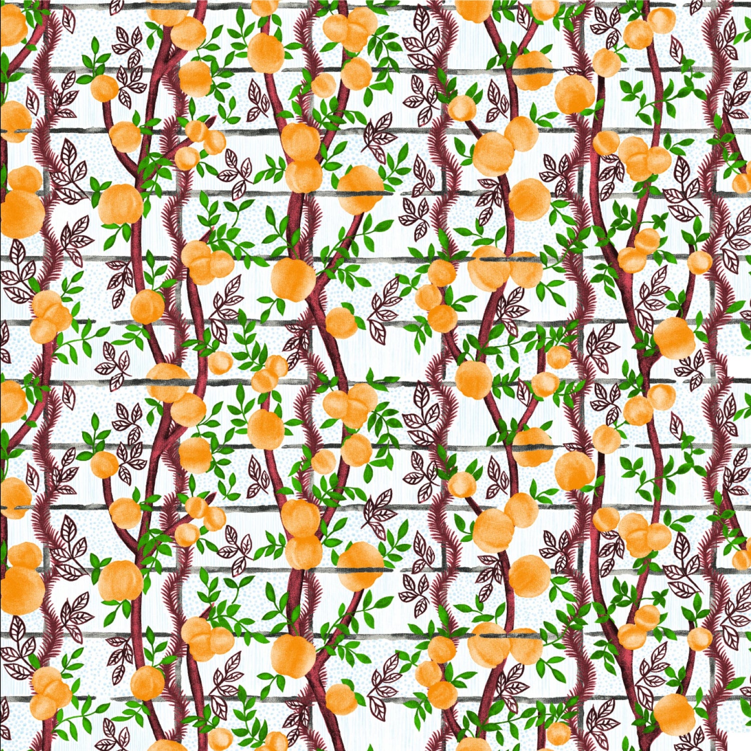Jim Thompson behang Garden Party Orangerie JT021077002