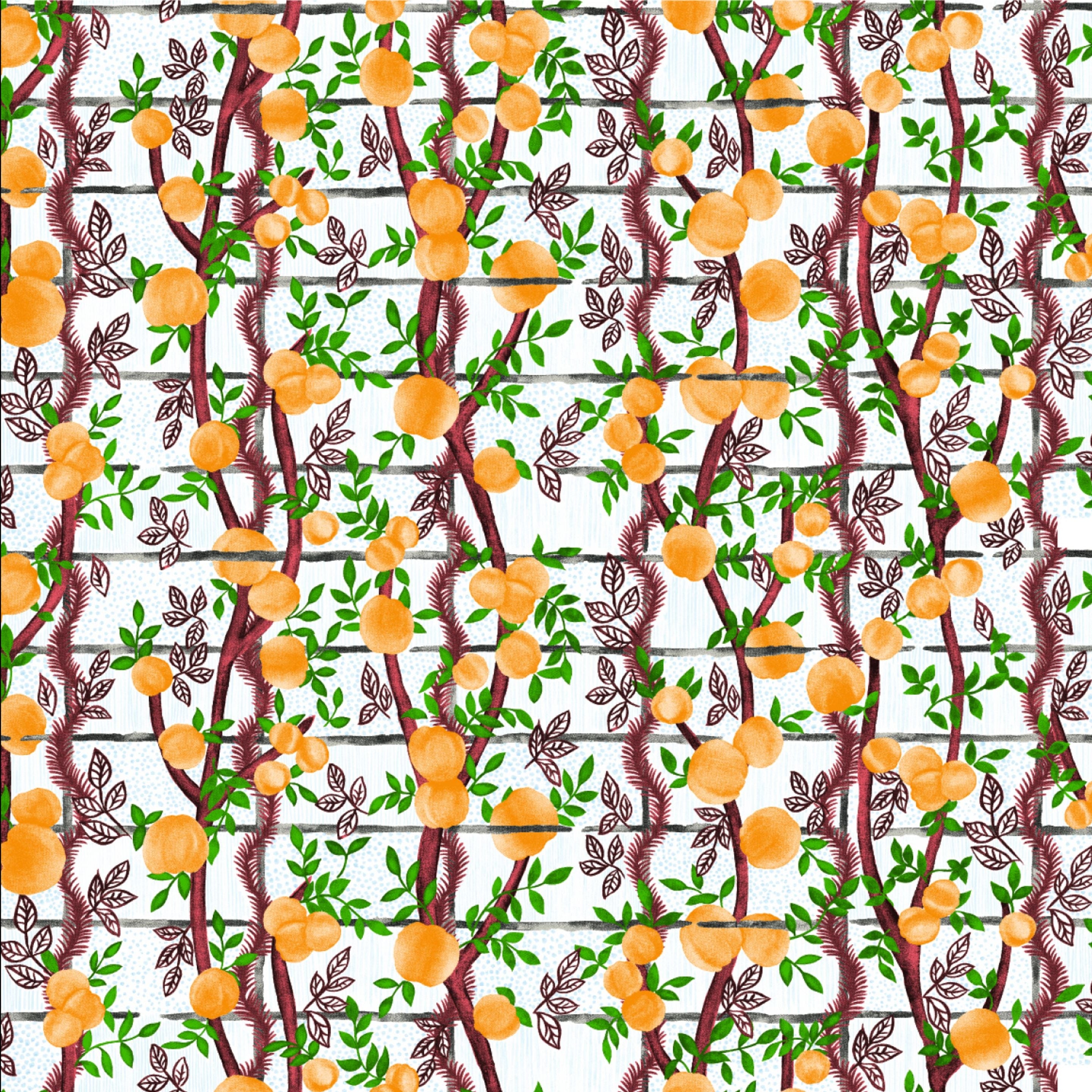 Jim Thompson behang Garden Party Orangerie JT021077002