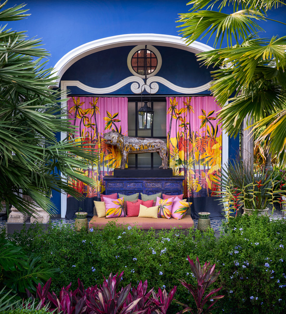 Jim Thompson stof The gardamom grove JT014016001 -  Set van 2 panelen
