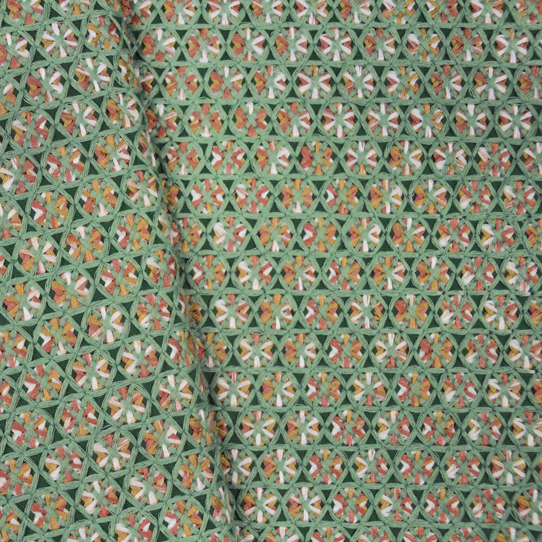 Karin Sajo stof Alvéoles KS 212 - Menthe Poivrée