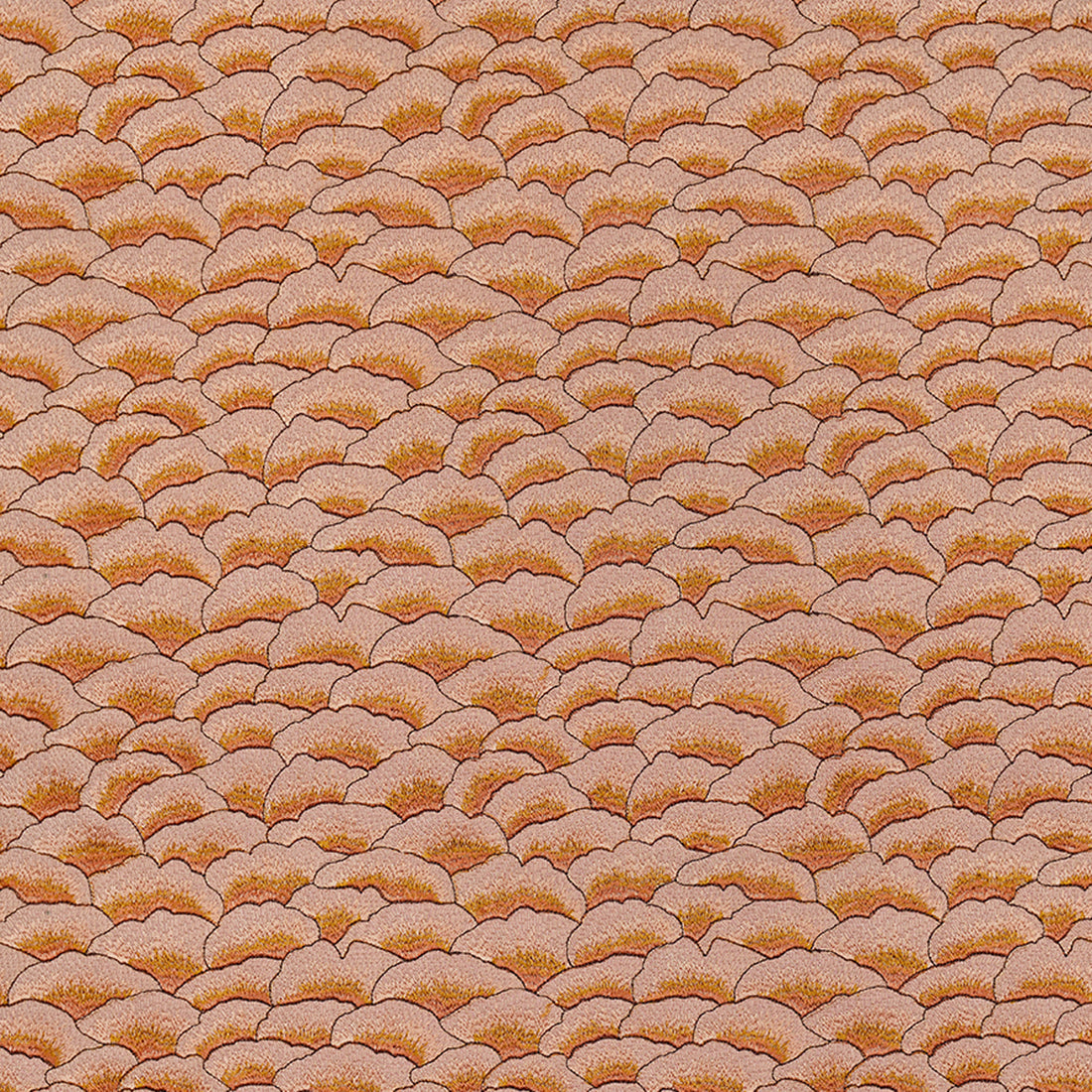 Karin Sajo stof Corolles KS 215 - Doux Cuivré