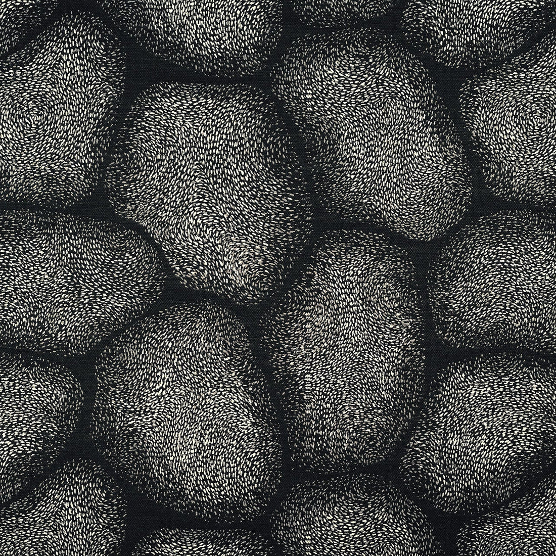 Karin Sajo stof Galet KS 246 - 100 Nuit Noire