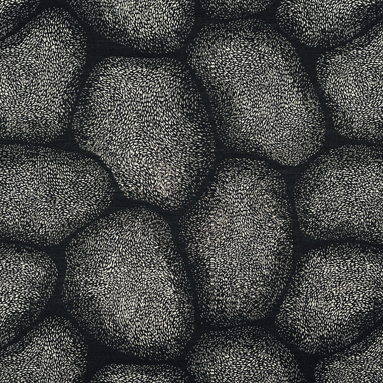 Karin Sajo stof Galet KS 246 - 100 Nuit Noire