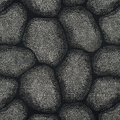 Karin Sajo stof Galet KS 246 - 100 Nuit Noire