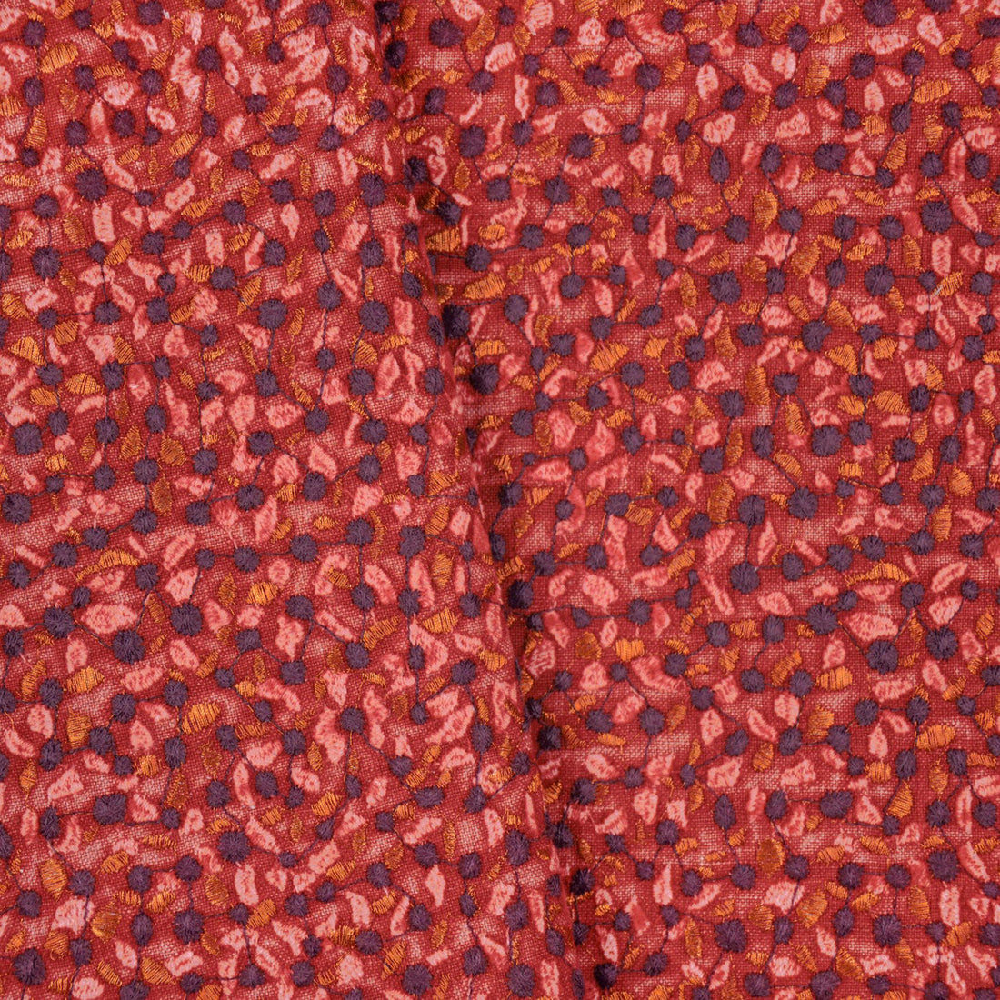 Karin Sajo stof Casa Vicens KS 208 - Rouge Grenade