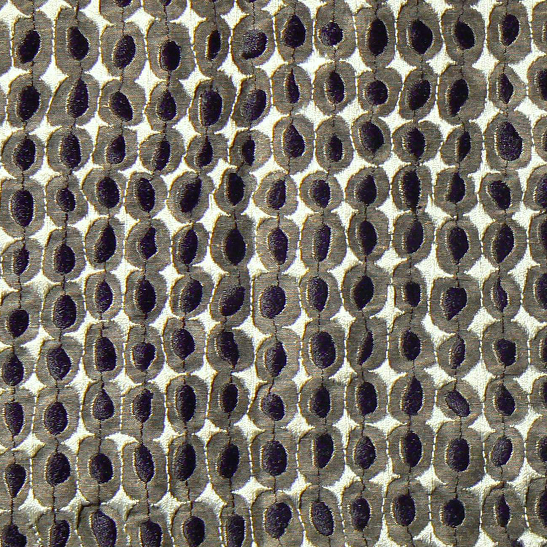 Karin Sajo stof Paillettes KS 115 - Noir Taupe