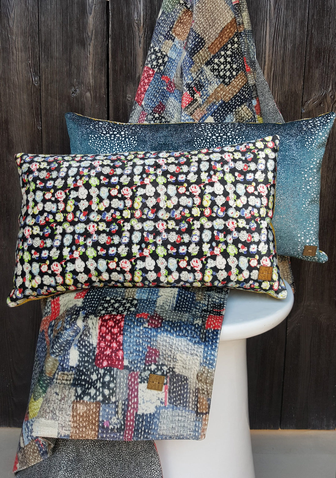 Karin Sajo fabric Printemps KS 135 - 191 Pétrole 
