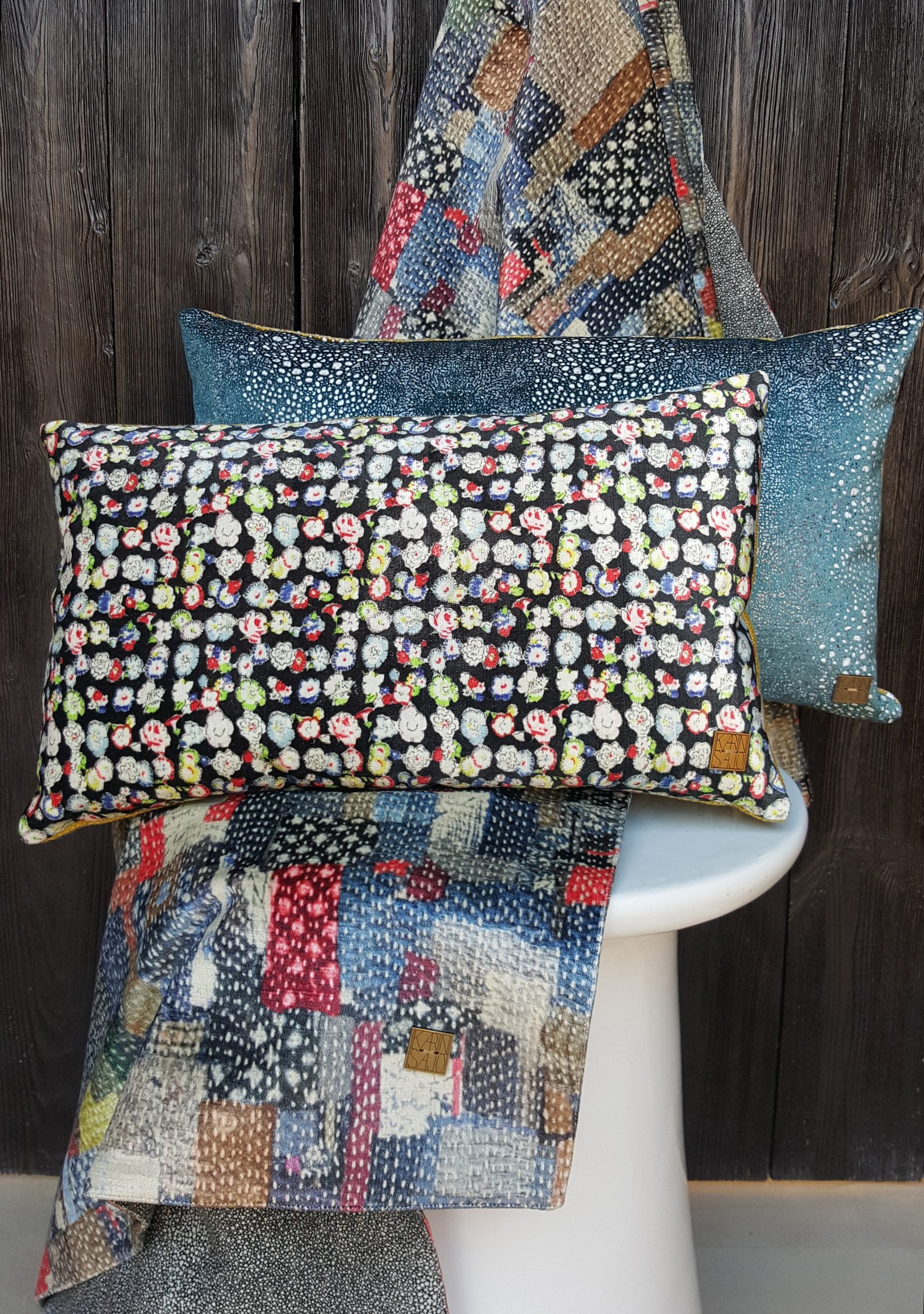 Karin Sajo fabric Printemps KS 135 - 191 Pétrole 
