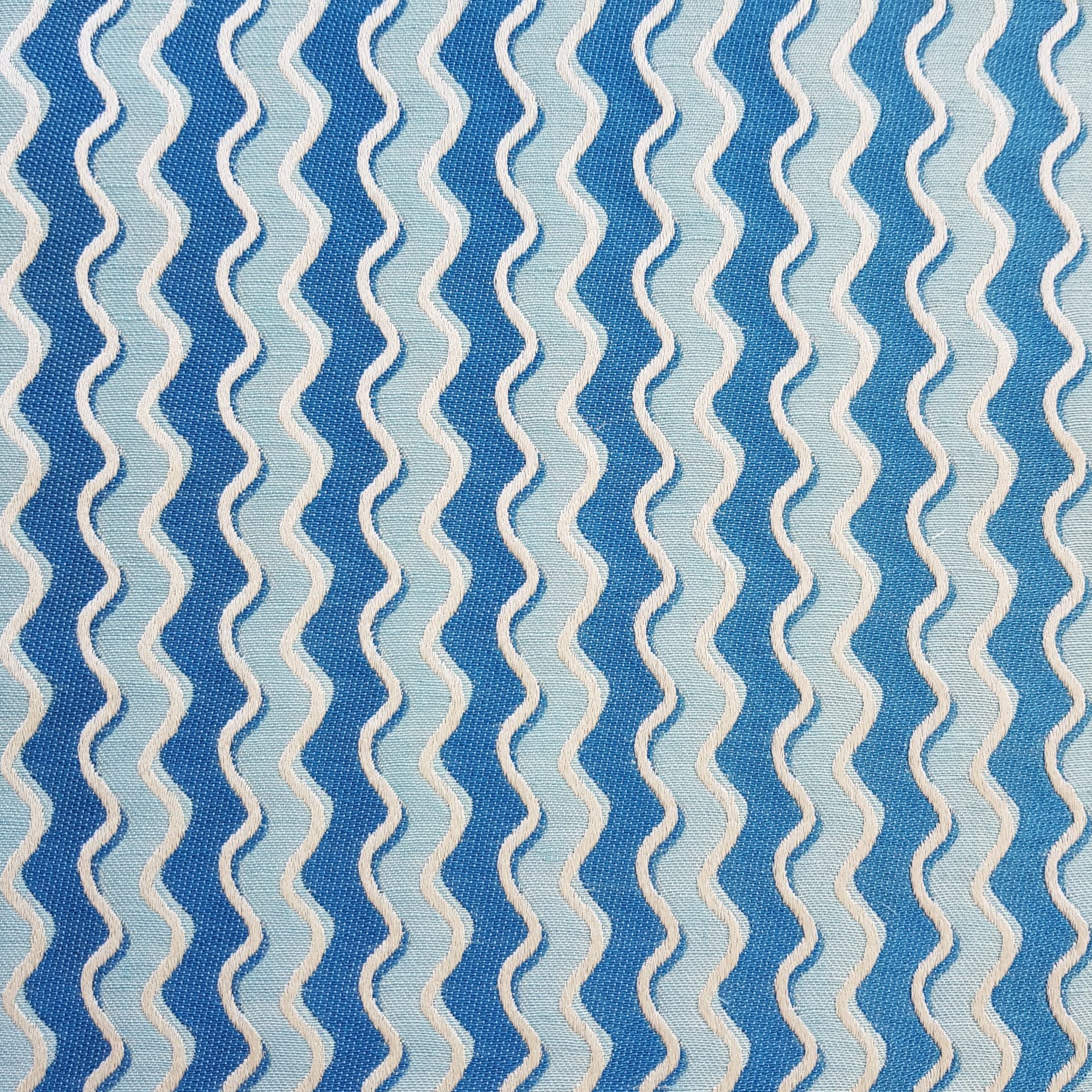 Karin Sajo stof Serpentine KS 163 in kleur 12 Bleu