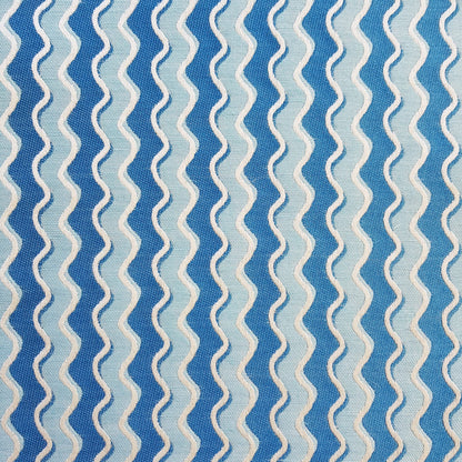 Karin Sajo stof Serpentine KS 163 in kleur 12 Bleu