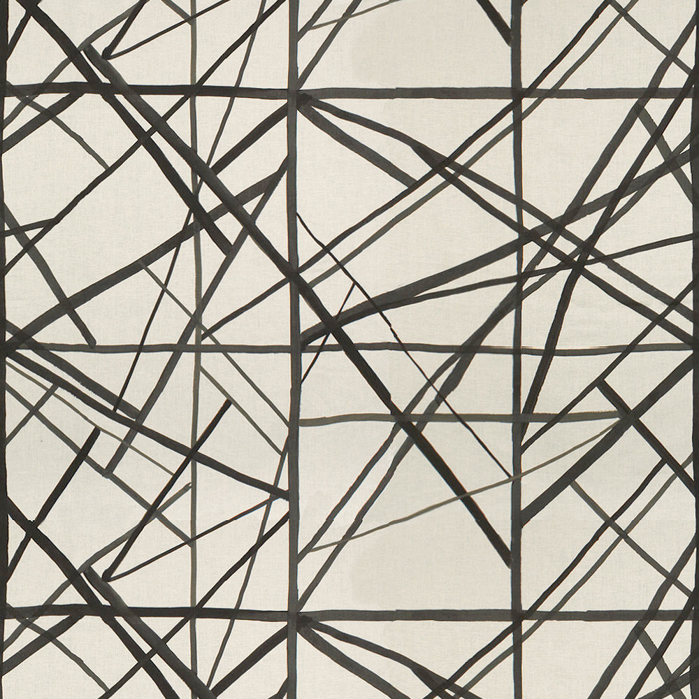 Kelly Wearstler stof Channels Ebony/Ivory