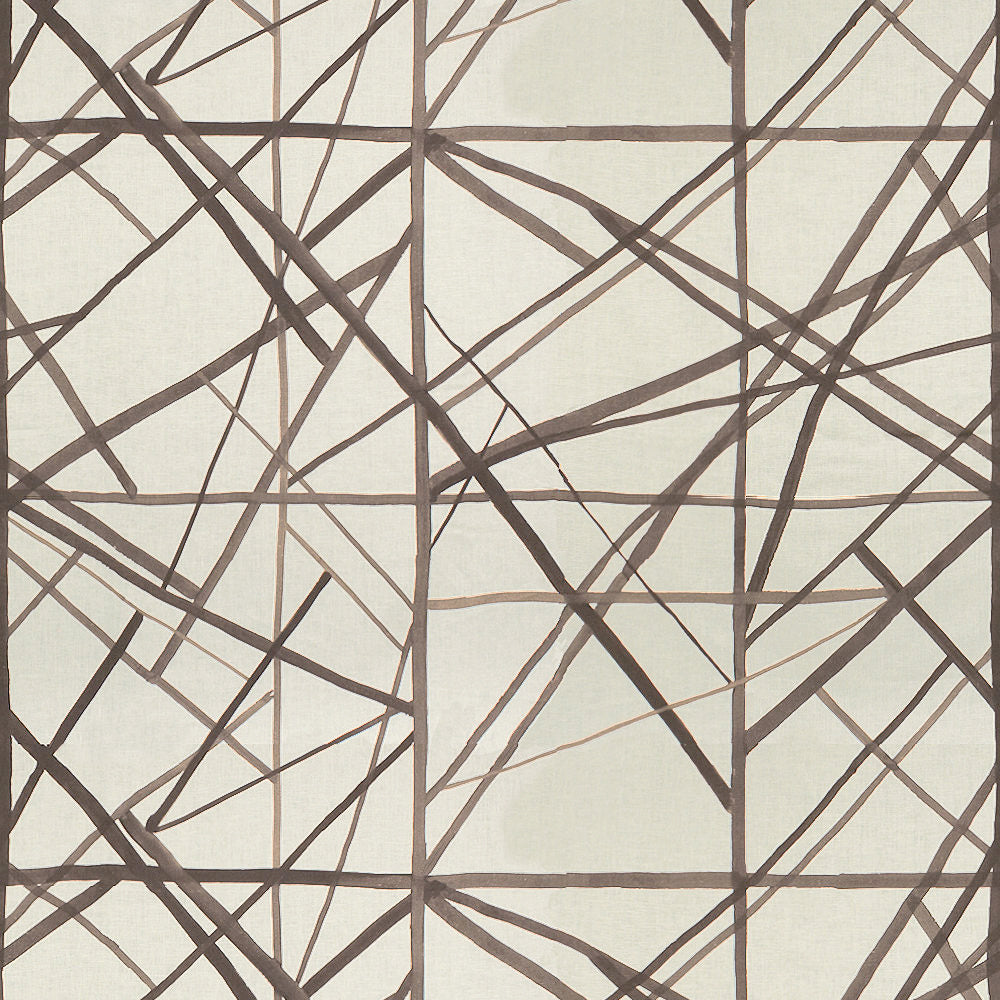 Kelly Wearstler stof Channels Taupe/Ivory