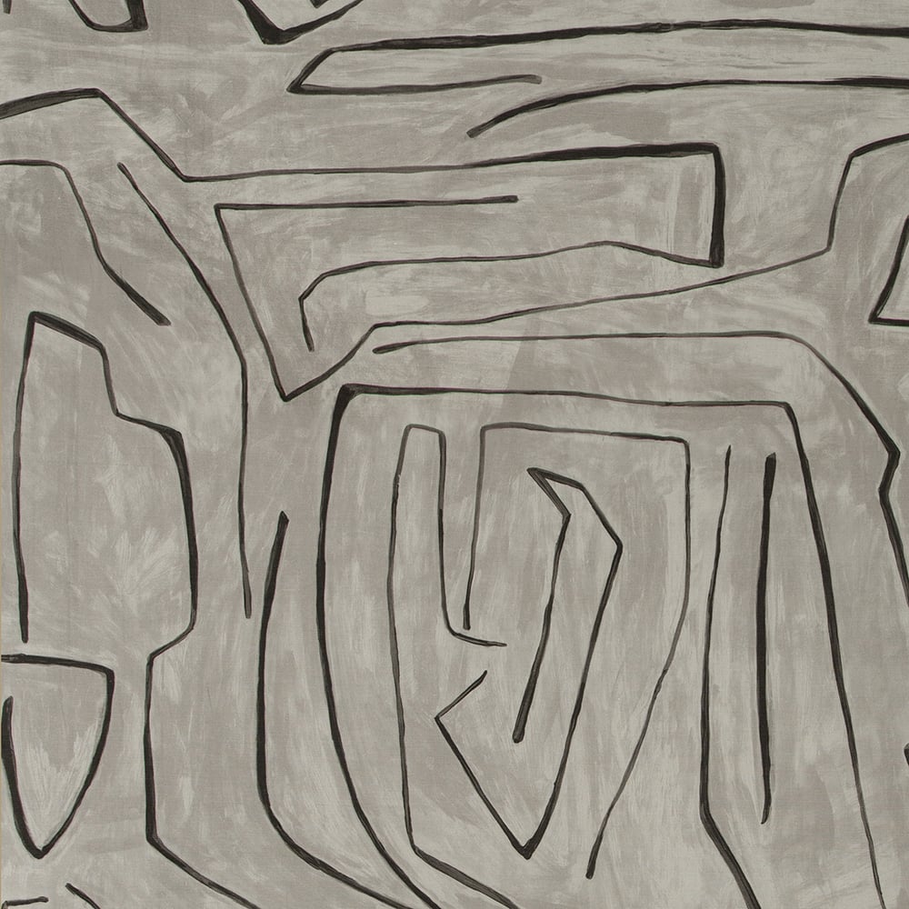 Kelly Wearstler stof Graffito Graphite