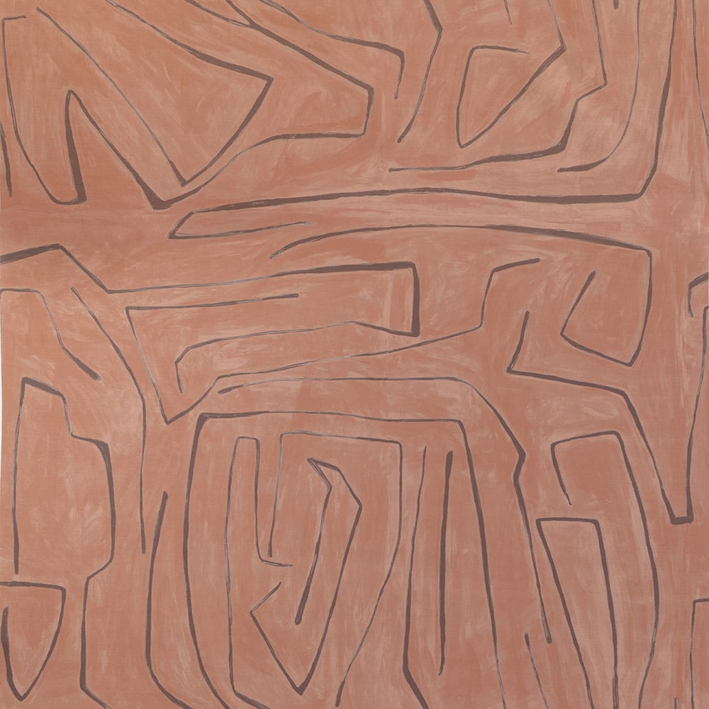 Kelly Wearstler stof Graffito Rosa