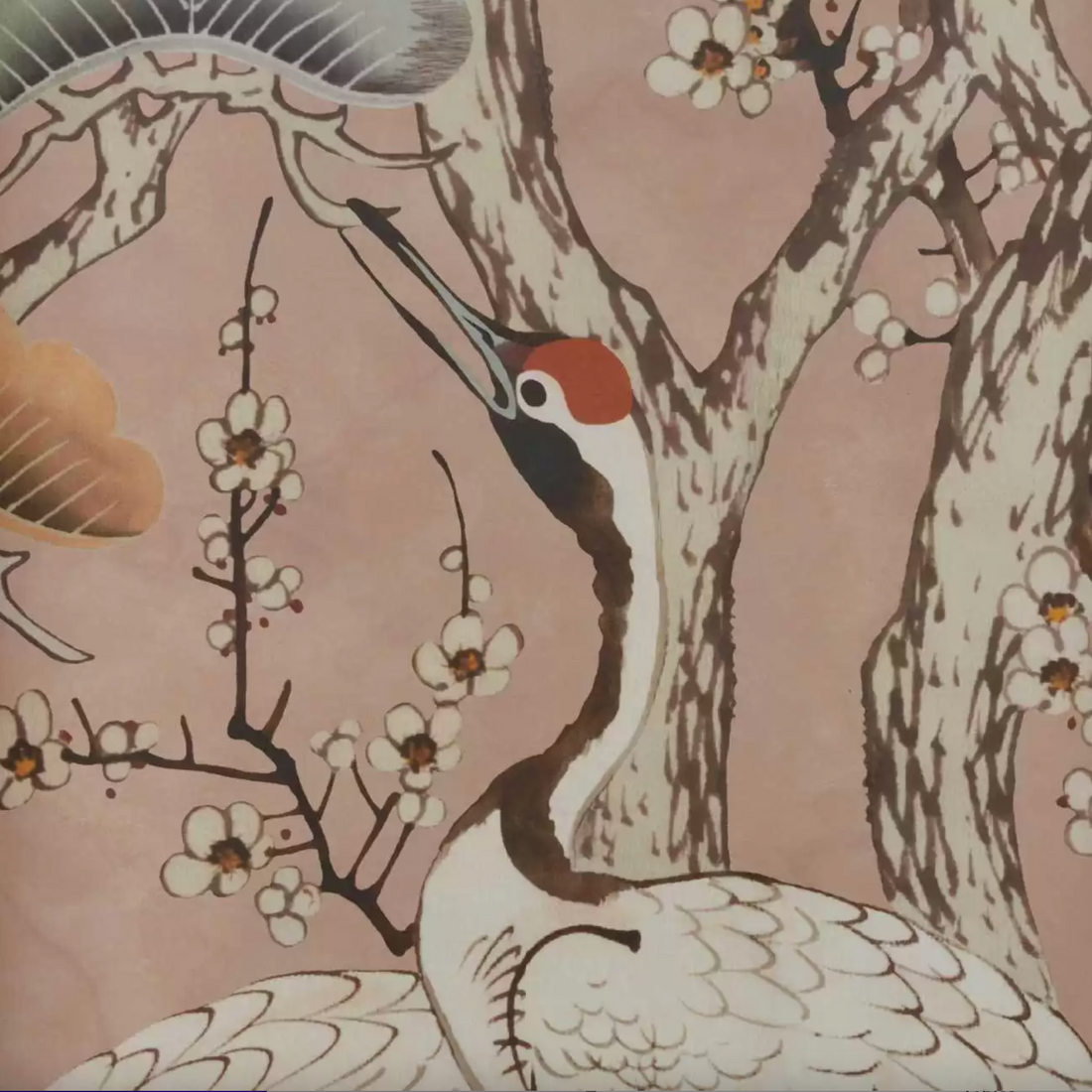 1838 Wallcoverings behang Kyoto Blossom - Sandstone Pink Wall Mural 2311-174-04