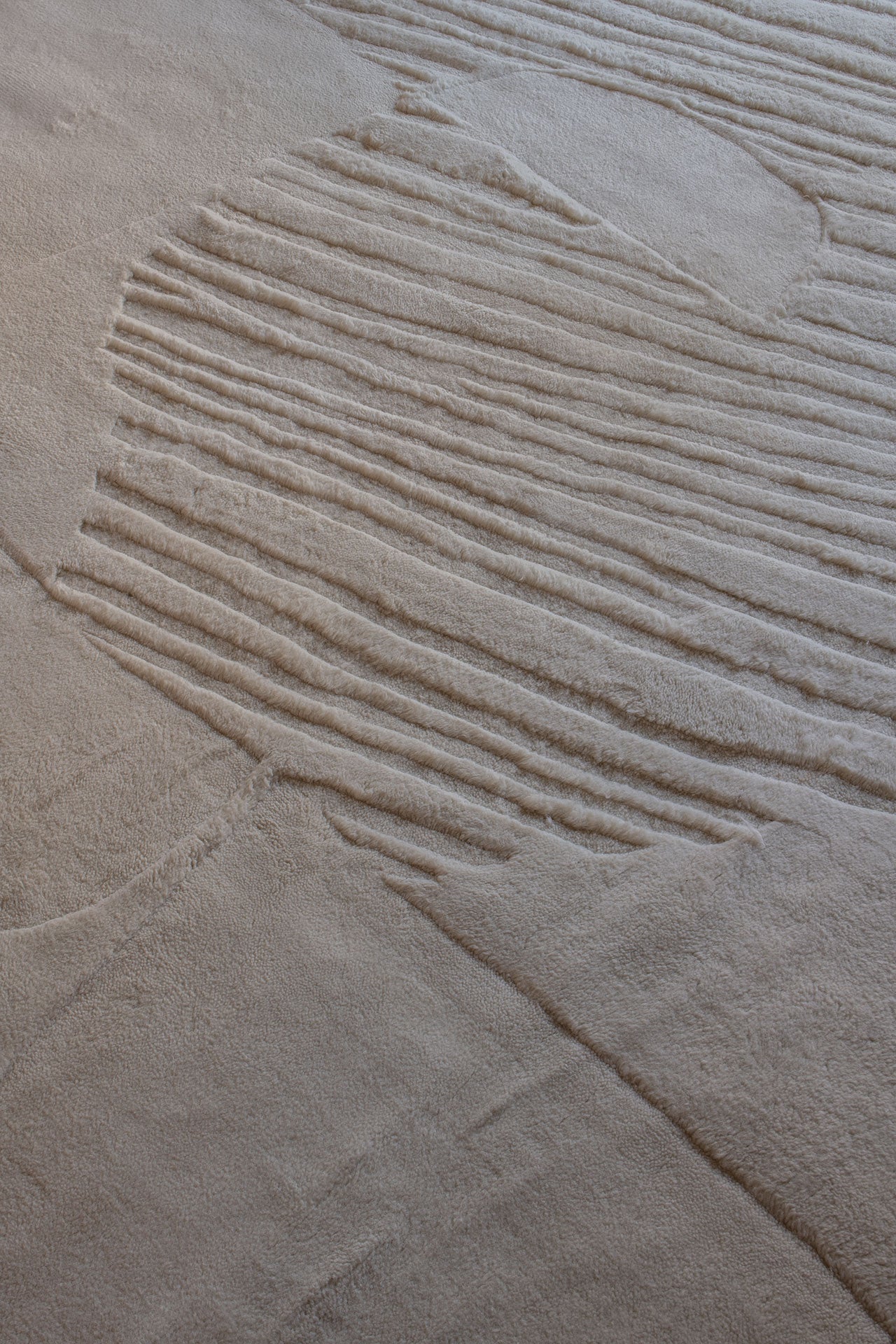 Layered Artisan Guild Bone White wool vloerkleed