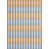 Layered Bamboo forrest blue wool vloerkleed