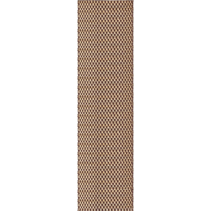 Layered Barley Jute Runner Chestnut