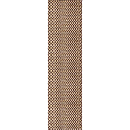 Layered Barley Jute Runner Chestnut
