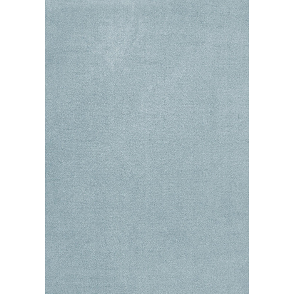 Layered classic solid wool Blue Clair vloerkleed