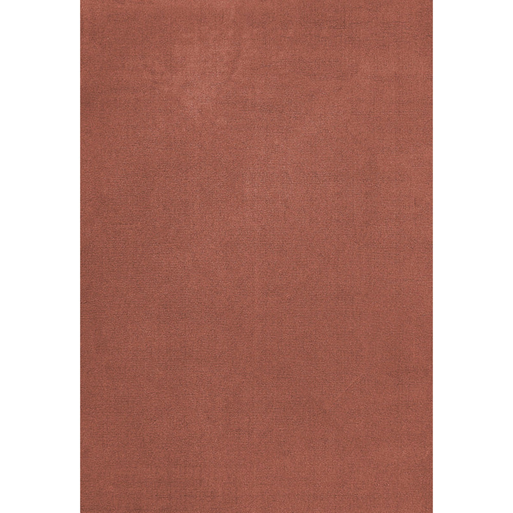 Layered classic solid wool Red Ochre vloerkleed
