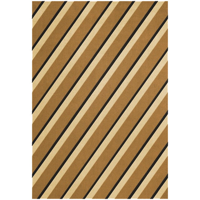 Layered Teklan Diagonal Sand wool vloerkleed