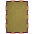Layered Teklan Fregio Olive Blush wool vloerkleed